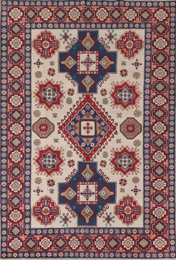 South Western Kazak Oriental Area Rug 7x10