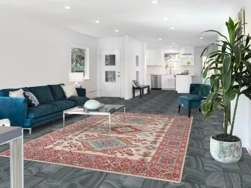 Geometric Kazak Oriental Area Rug 7x10