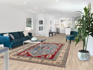 Light Blue Kazak Oriental Area Rug 7x10