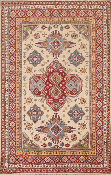 South Western Kazak Oriental Area Rug 6x10