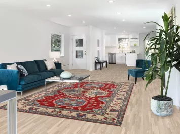 Red Handmade Kazak Oriental Area Rug 7x10