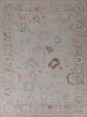 Vegetable Dye Oushak Turkish Area Rug 8x10