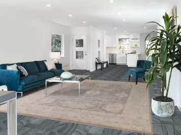 Vegetable Dye Oushak Turkish Area Rug 8x10