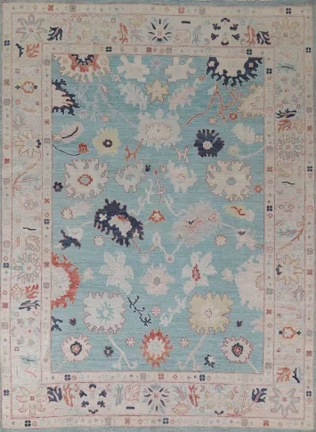 Vegetable Dye Oushak Turkish Area Rug 8x10