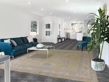 Vegetable Dye Oushak Turkish Area Rug 8x10