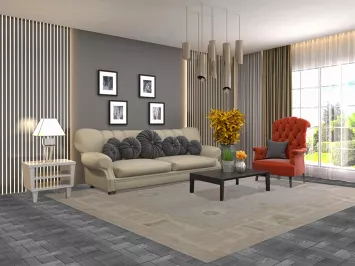 Earth Tone Wool Oushak Turkish Area Rug 8x10