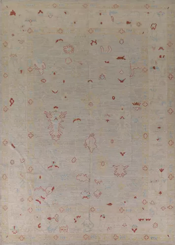 Handmade Oushak Vegetable Dye Area Rug 9x12