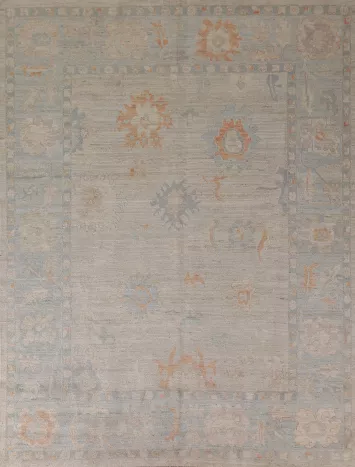 Vegetable Dye Oushak Turkish Area Rug 8x10