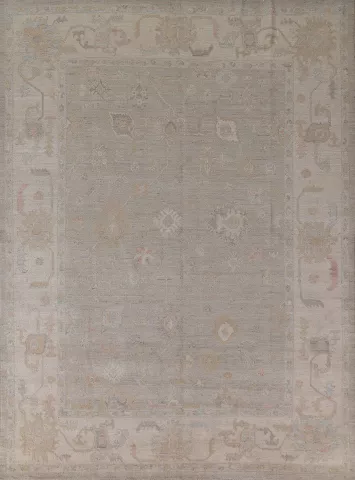 Vegetable Dye Oushak Turkish Area Rug 8x10