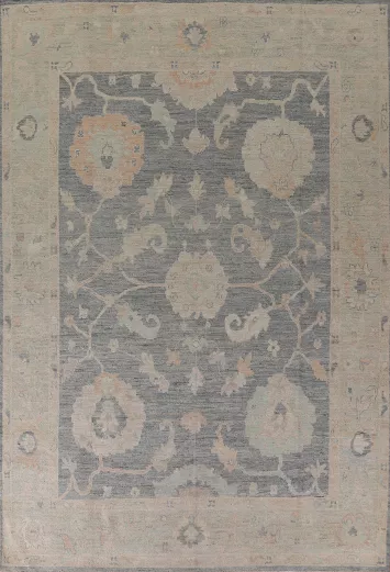 Vegetable Dye Oushak Turkish Area Rug 9x12