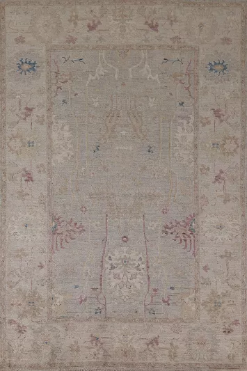 Vegetable Dye Oushak Turkish Area Rug 6x9