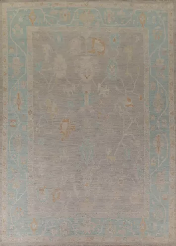 Vegetable Dye Oushak Turkish Area Rug 10x13