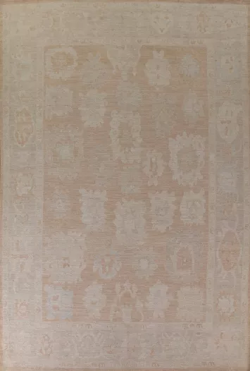 Vegetable Dye Oushak Turkish Area Rug 10x14