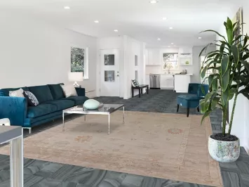 Vegetable Dye Oushak Turkish Area Rug 8x10