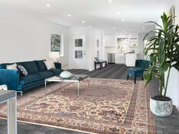 Vegetable Dye Nain Persian Area Rug 8x12