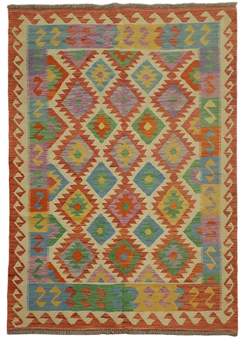 South Western Kilim Area Rug 5x7