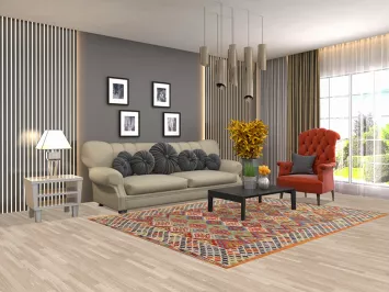 Multicolor Kilim Oriental Area Rug 6x8