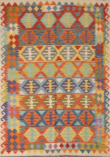 Multicolor Kilim Oriental Area Rug 6x8