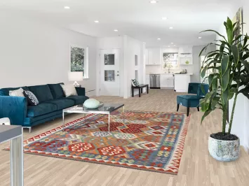 Multicolor Kilim Wool Area Rug 7x10