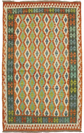 Multicolor Kilim Oriental Area Rug 6x8