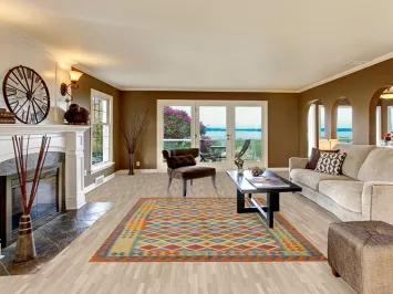 Reversible Wool Kilim Oriental Area Rug 7x10