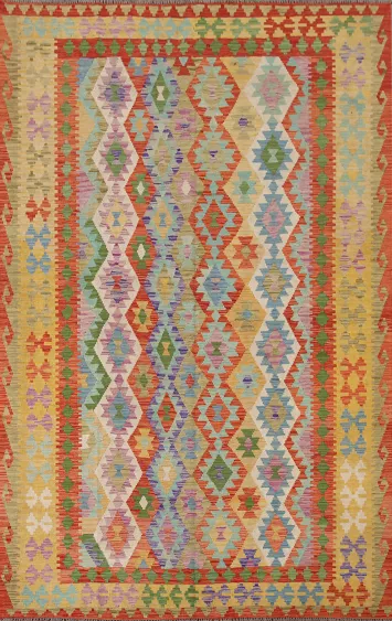 Geometric Kilim Oriental Area Rug 7x10