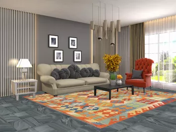 Multicolor Kilim Oriental Area Rug 6x8