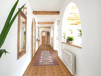 Handmade Wool Kazak Runner Rug 3x10