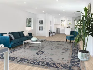 Vegetable Dye Oushak Turkish Area Rug 9x12