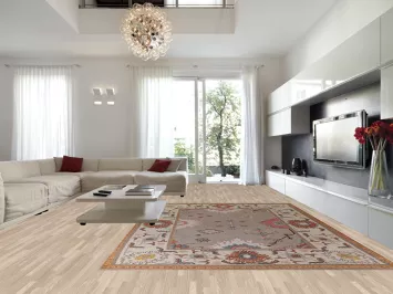 Brown Oushak Vegetable Dye Area Rug 10x14