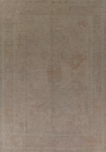 Vegetable Dye Oushak Turkish Area Rug 9x12