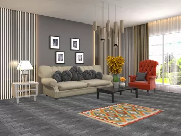 Multicolor Kilim Oriental Foyer Rug 3x4