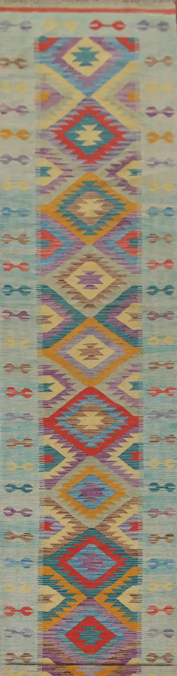 South Western Kilim Oriental Runner Rug 3x16