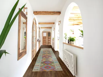 South Western Kilim Oriental Runner Rug 3x16