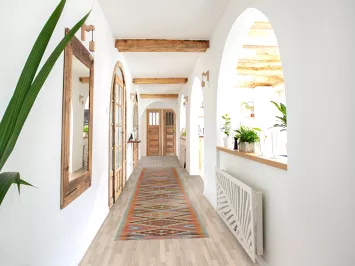 South Western Wool Kilim Oriental Runner Rug 3x16