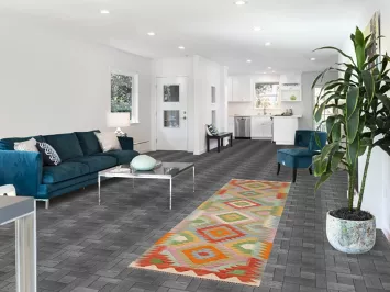 Reversible Wool Kilim Oriental Runner Rug 3x10