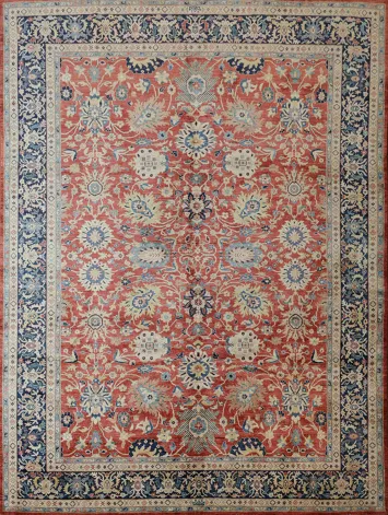 Floral Sultanabad Ziegler Vegetable Dye Area Rug 9x12
