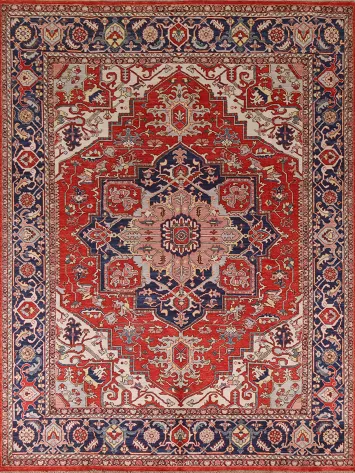 Vegetable Dye Heriz Serapi Oriental Area Rug 8x10