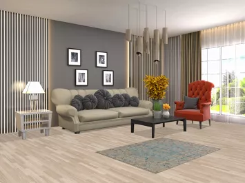 Vegetable Dye Oushak Turkish Foyer Rug 3x4