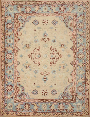 Vegetable Dye Oushak Turkish Foyer Rug 3x4