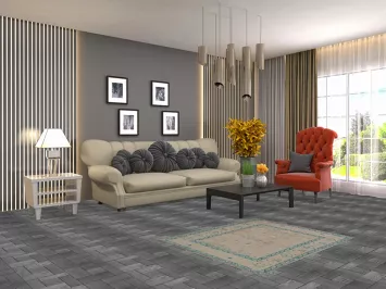 Vegetable Dye Oushak Turkish Foyer Rug 3x4