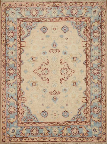 Vegetable Dye Oushak Turkish Accent Rug 3x4