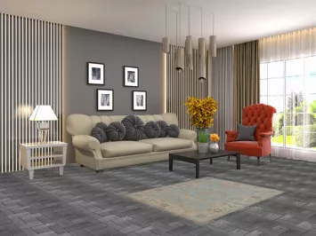 Vegetable Dye Oushak Turkish Foyer Rug 3x4