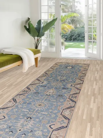 Sultanabad Ziegler Vegetable Dye Runner Rug 3x12