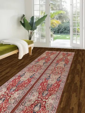 Pair of Runner Sultanabad Ziegler Runner Rugs 3x12