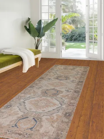 Vegetable Dye Sultanabad Ziegler Wool Runner Rug 3x10