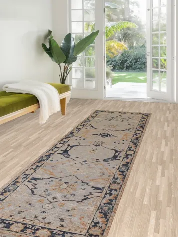 Vegetable Dye Sultanabad Ziegler Wool Runner Rug 3x10