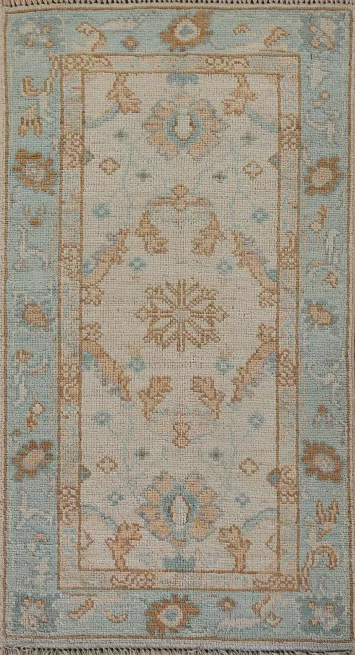 Vegetable Dye Oushak Oriental Foyer Rug 2x4