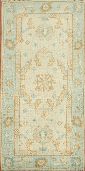 Vegetable Dye Oushak Oriental Foyer Rug 2x4