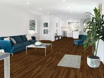 Blue Oushak Vegetable Dye Turkish Foyer Rug 2x4